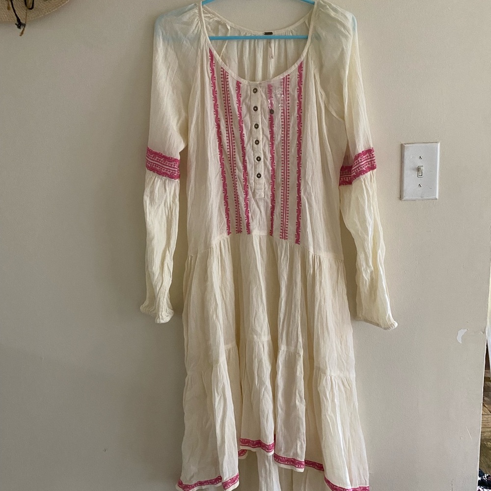 Free People light heart dress NWOT